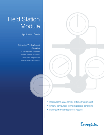 Field Station Module, FSM, a Swagelok® Pre | Manualzz