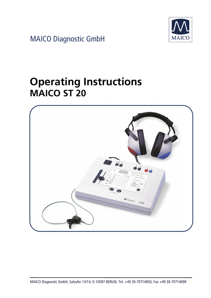 Operating Instructions St Manualzz