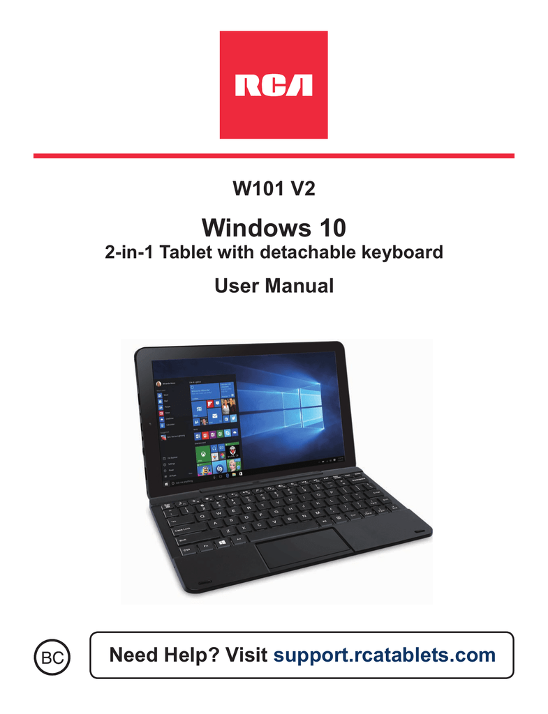 RCA W101 V2 User manual | Manualzz