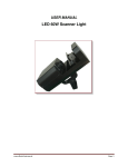 LED Scanner Light 60W User Manual