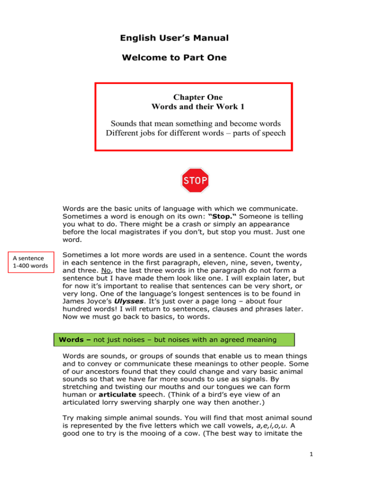 English User S Manual Welcome To Part One Chapter Manualzz