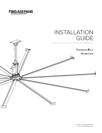 Installation Guide 8`–24` Powerfoil® X2.0 Washdown | Manualzz