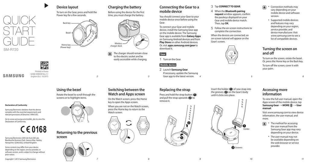 samsung gear s2 classic parts