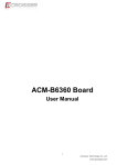 Acrosser ACM-B6360 COM Express Module User Manual