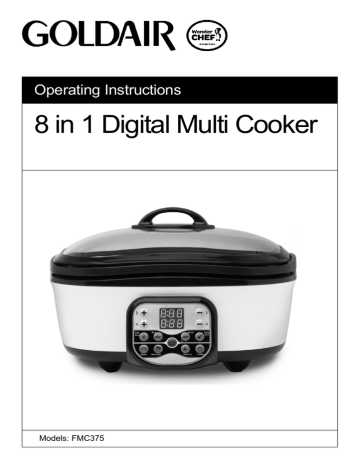 goldair 8 in 1 multi cooker