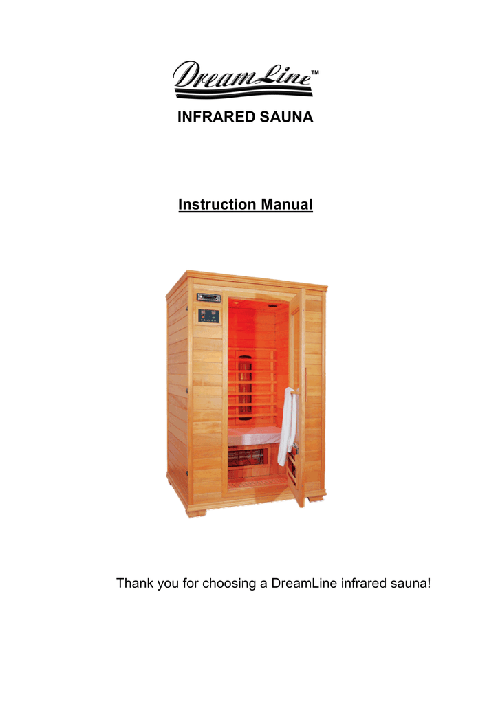 INFRARED SAUNA Instruction Manual Manualzz