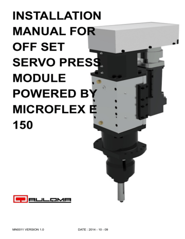 servo press module Microflex e 150 installation manual | Manualzz