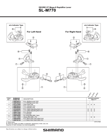 Shimano outlet shifter manual