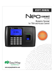 EasyWay Neo Connect Plus Biometric Terminal User's Manual