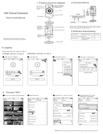 kamtron cloud ip camera user manual