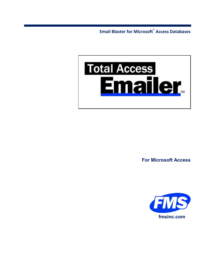 fms total access emailer software