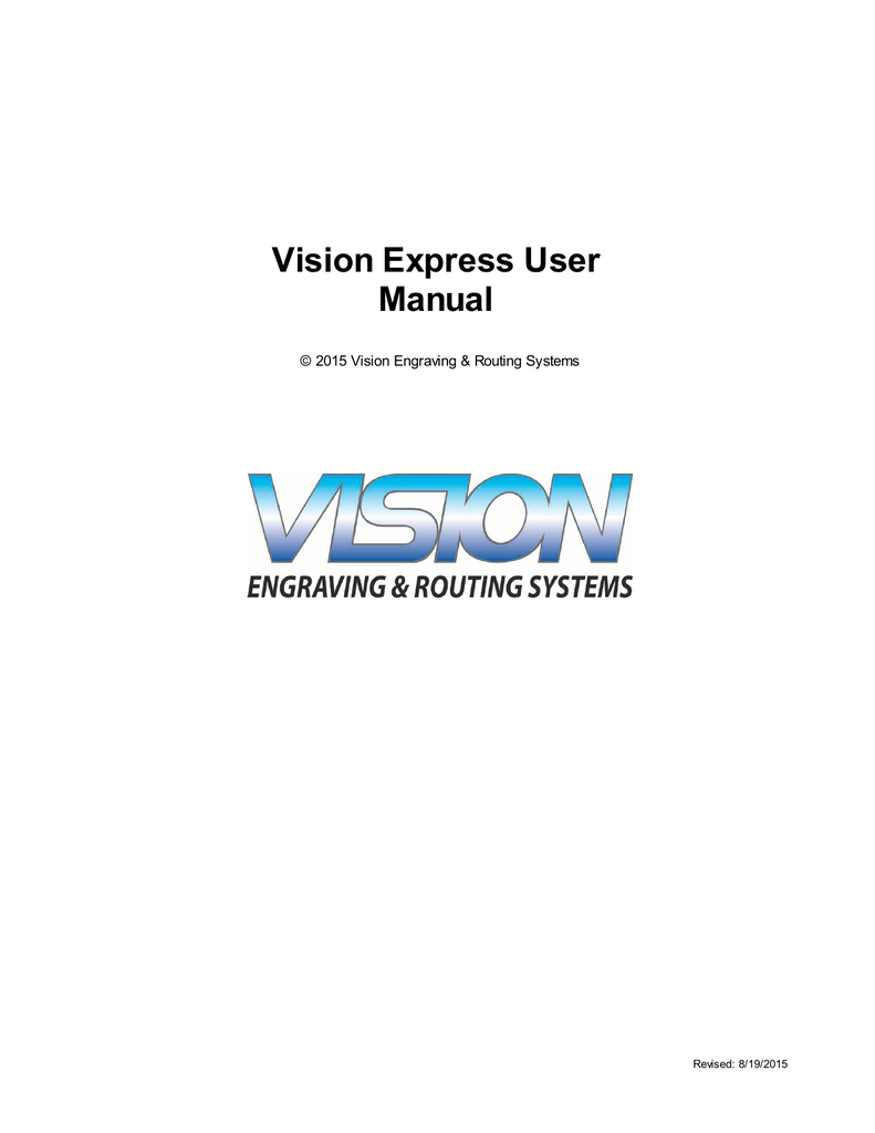 Vision Express User Manual Manualzz