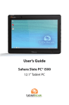 TabletKiosk Sahara Slate PC i500 User manual