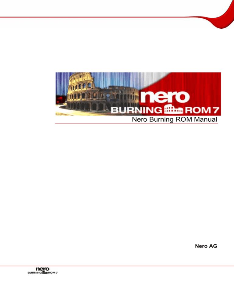 Nero Burning Rom 7 User Manual Manualzz