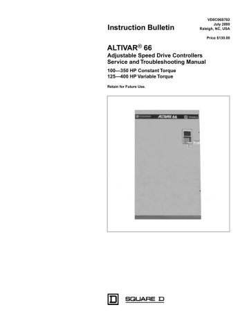 Schneider Electric Altivar 66 Instruction Sheet | Manualzz