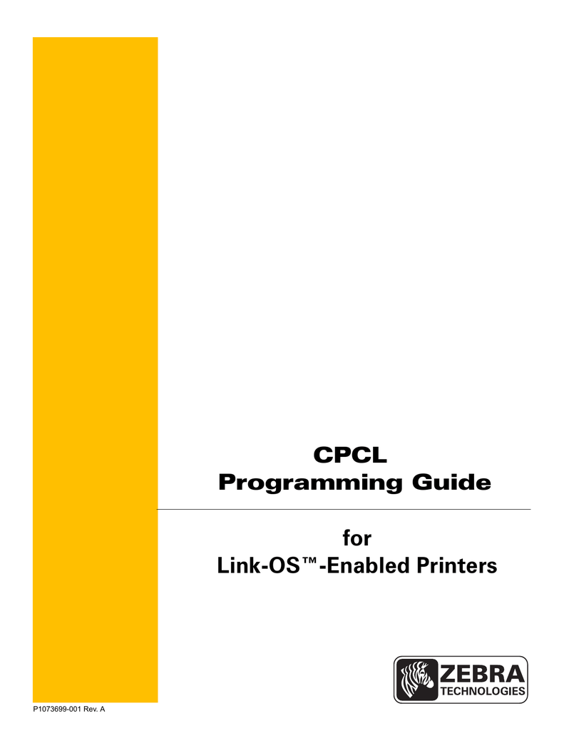 Zebra Cpcl Owner S Manual Manualzz