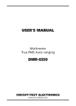 Multimeter DMR-6550 User Manual