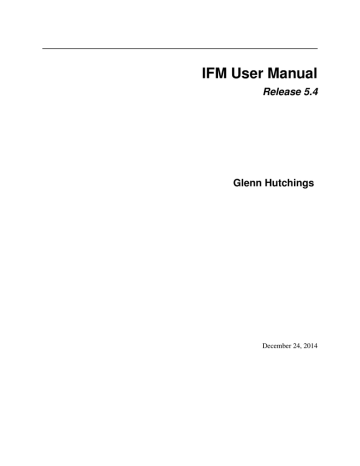 IFM User Manual | Manualzz