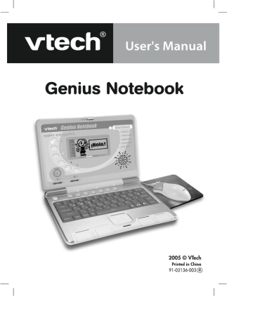 Vtech Genius Notebook User Manual Manualzz Vtech Genius Notebook User Manual Manualzz