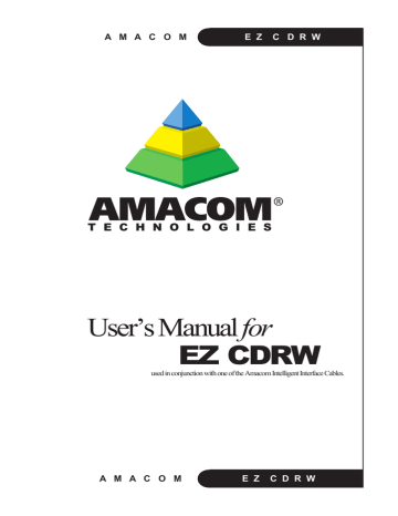 User`s Manual for EZ CDRW | Manualzz