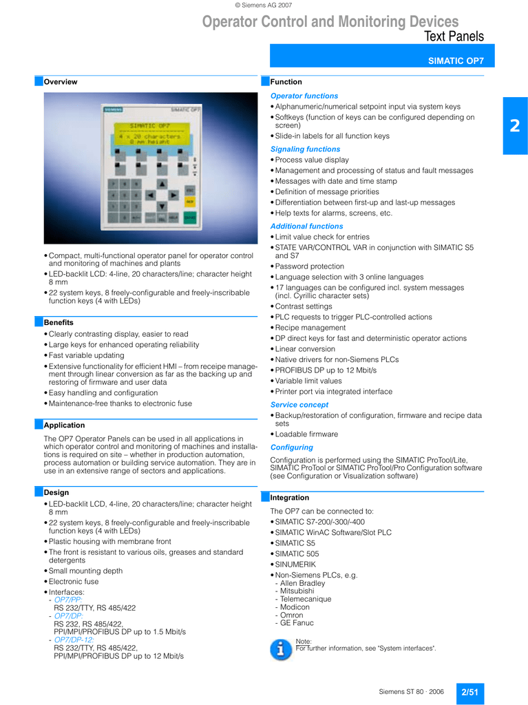 siemens simatic op17 manual