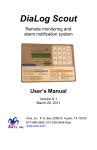 DiaLog Scout DSxx User&rsquo;s Manual