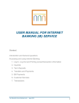 Intesa Sanpaolo Bank Albania Internet Banking IB User Manual