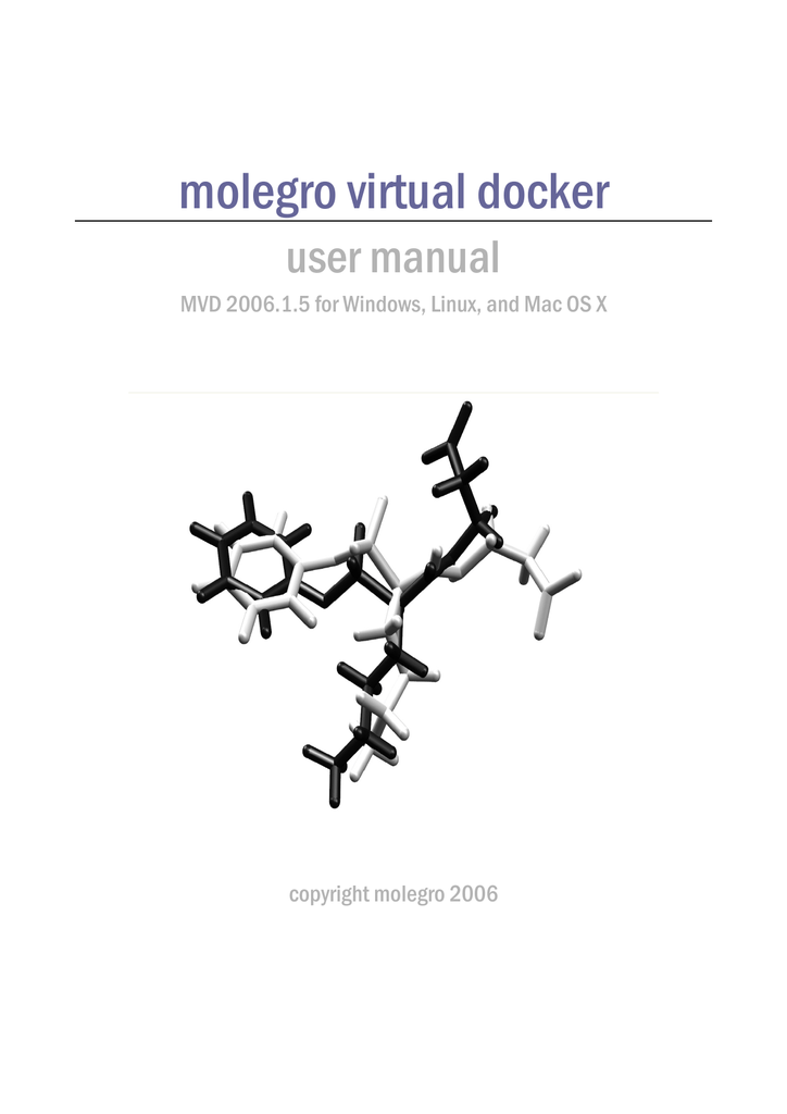 molegro virtual docker for mac molegro virtual docker for mac