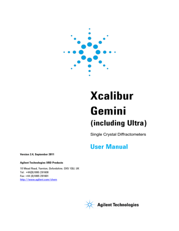 User Manual - Agilent Technologies | Manualzz