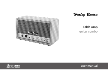 Harley Benton Table Amp User manual | Manualzz