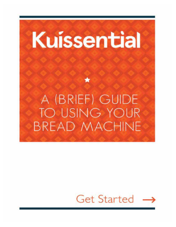 Bread Machine User Manual | Manualzz