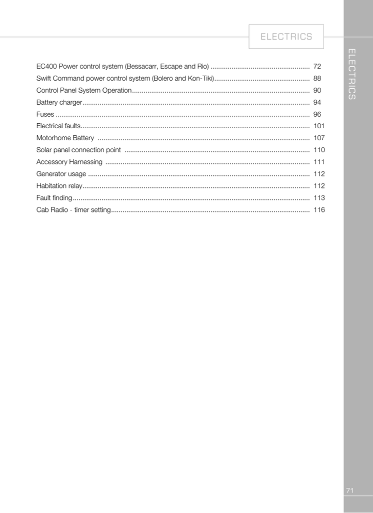 09 Electrics Swift Group Manualzz