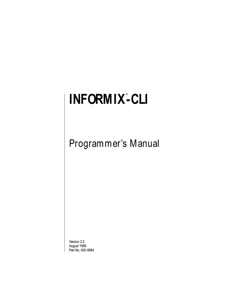 INFORMIX-CLI 2.5 ODBC DRIVERS FOR WINDOWS VISTA INFORMIX-CLI 2.5 ODBC WINDOWS 10 DOWNLOAD DRIVER