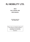 Maxi Self Propelling Wheelchair User Manual
