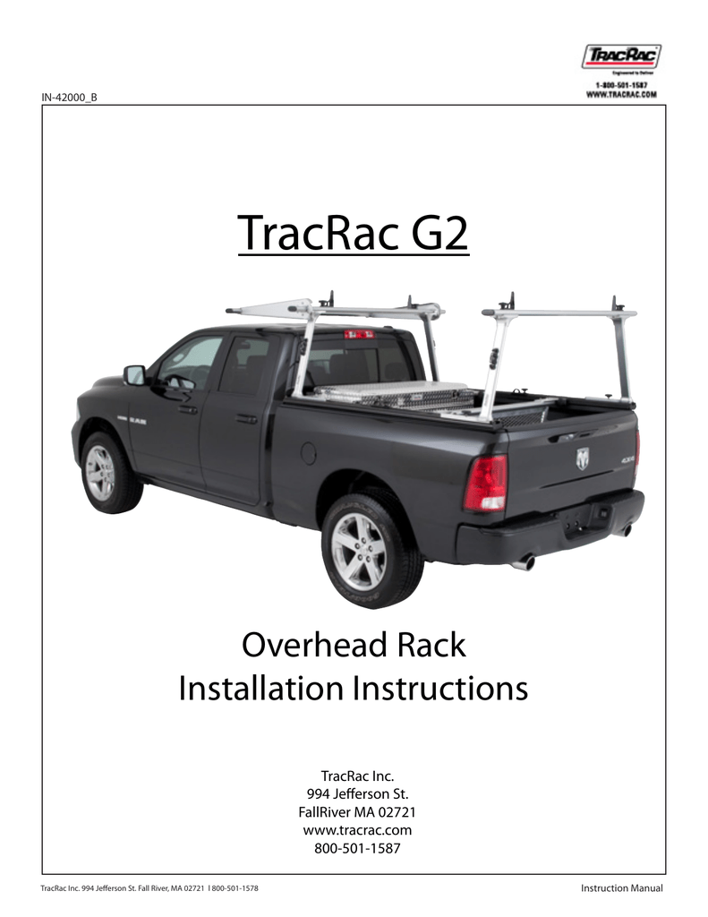 tracrac g2 truck rack sliding track racks installation