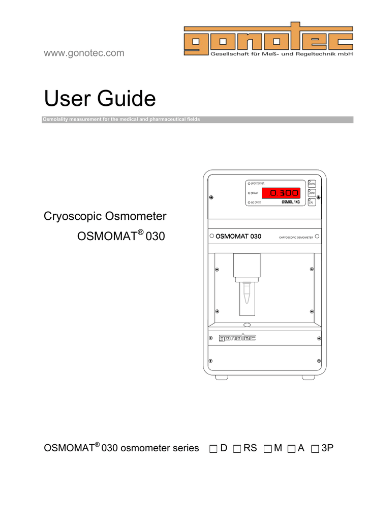 Osmomat 030 Manualzz