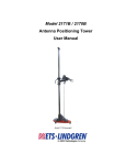 ETS-Lindgren Antenna Positioning Tower 2171B, 2170B User Manual