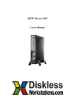 Diskless Workstation DLW Term 1422 User manual