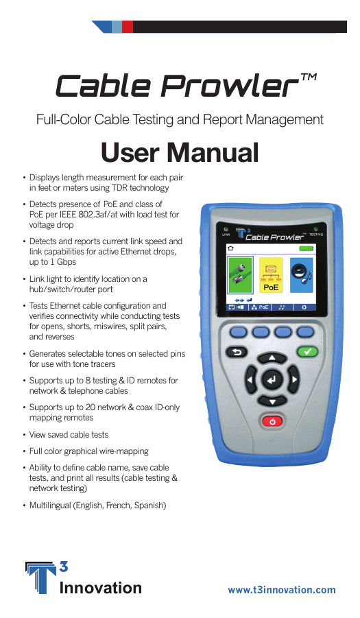 #2 for Cable Prowler T3 Innovation TT002 Network and Telephone Testing//ID Remote