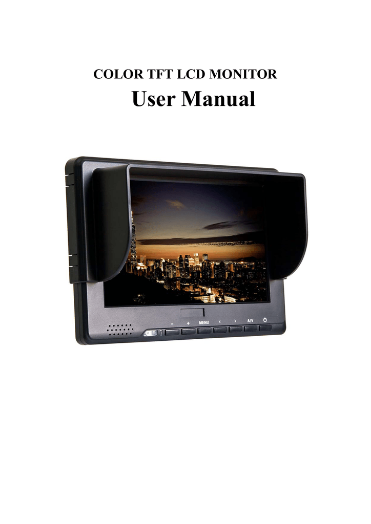 user manual for tft lcd monitor in stock