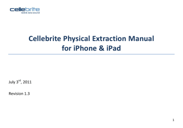cellebrite iphone data recovery