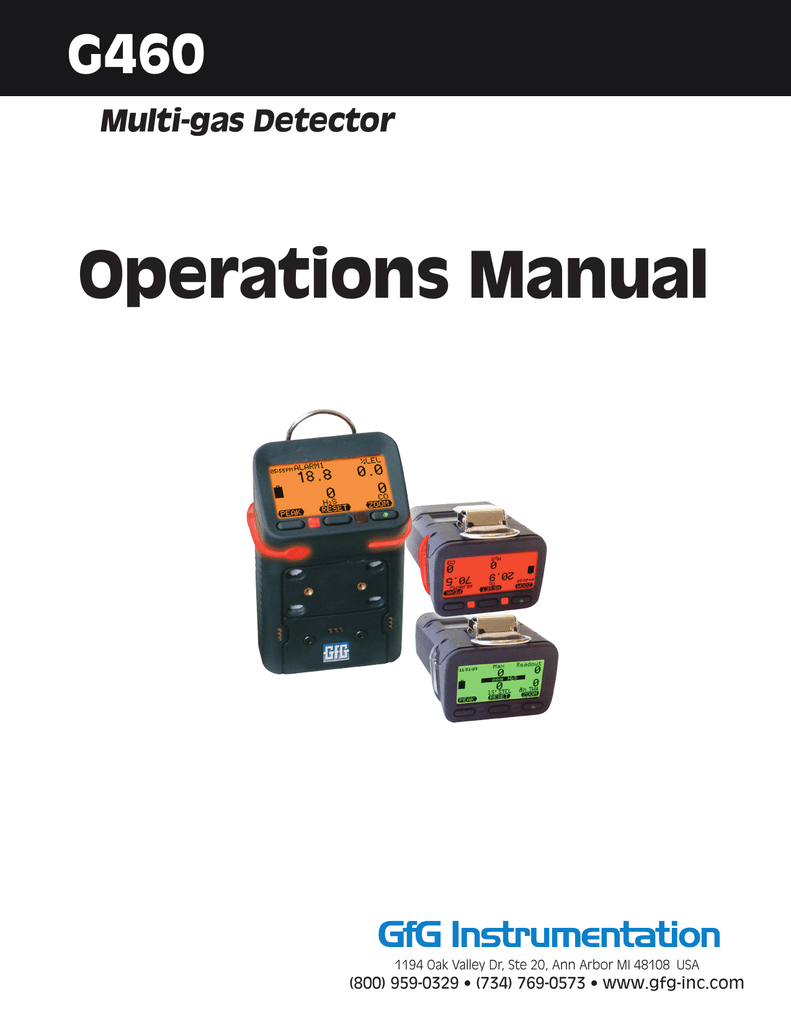 Operations Manual - GfG Instrumentation | Manualzz