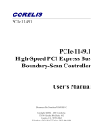 Corelis PCIe-1149.1 User manual