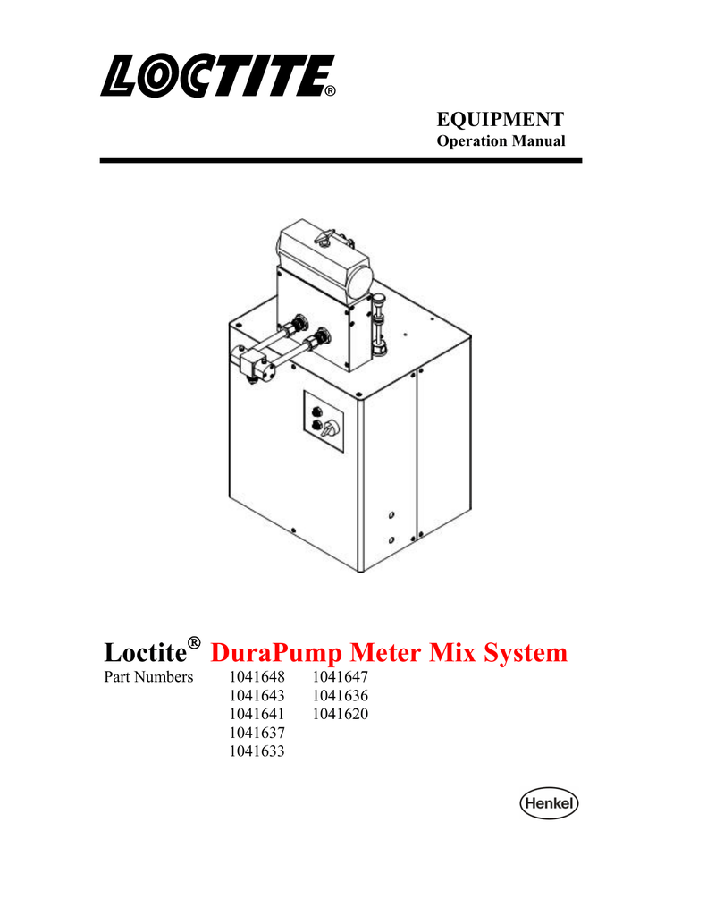 5 Operation Loctite® Equipment