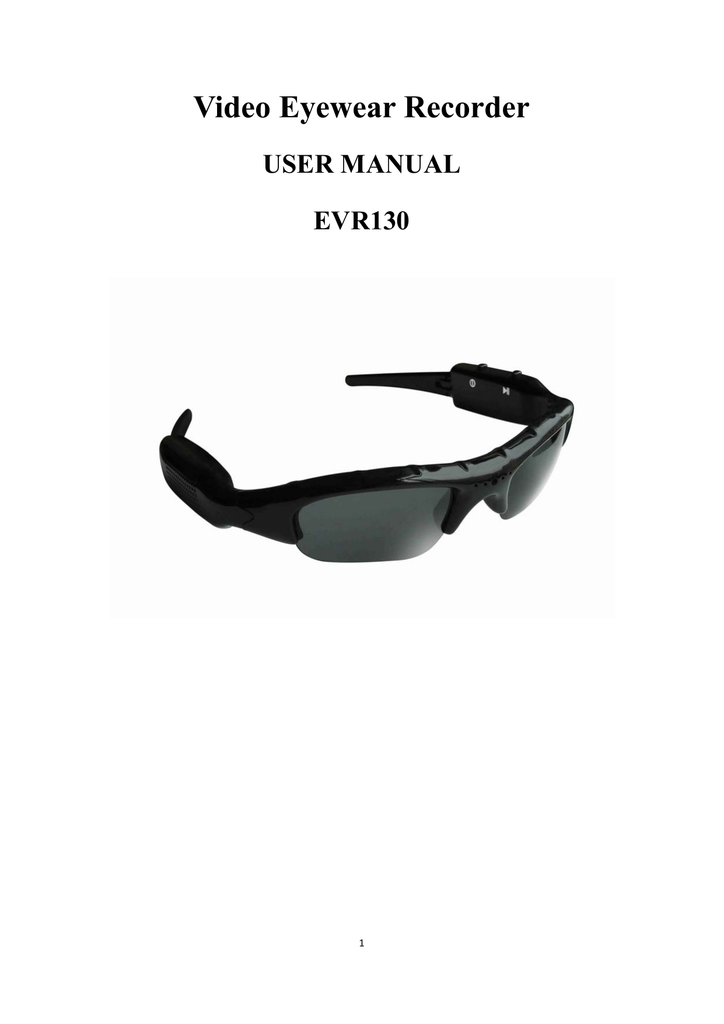 Video Eyewear Recorder Manualzz