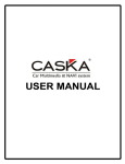 CASKA User Manual | AI Chat &amp; PDF Download