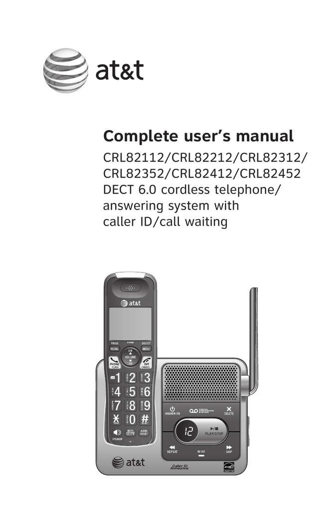 At&t Crl82312 User Manual 