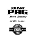 JOHNNY PAG Ventura 320i Owners Manual
