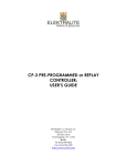 Elektralite CP-3 User's Guide