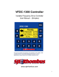 SJE-Rhombus VFDC-1300 User Manual | AI Chat &amp; PDF